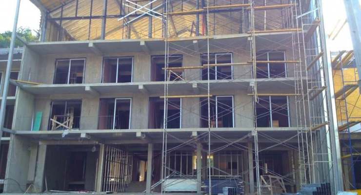 Фасад и перегородки из ЛСТК: 600м²