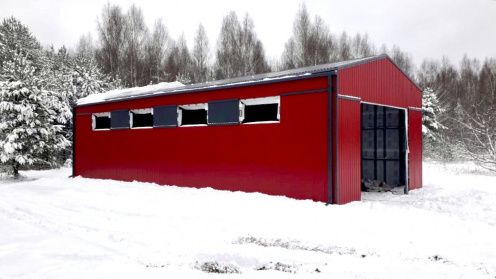 Ангар из ЛСТК для лодочной станции: 90м²